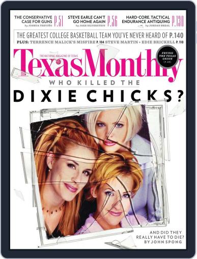 Texas Monthly March 29th, 2013 Digital Back Issue Cover