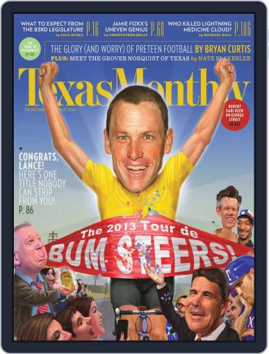 Texas Monthly December 20th, 2012 Digital Back Issue Cover