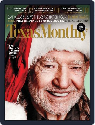 Texas Monthly November 22nd, 2012 Digital Back Issue Cover