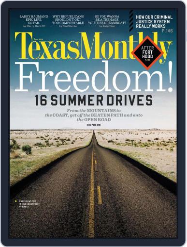 Texas Monthly May 24th, 2012 Digital Back Issue Cover