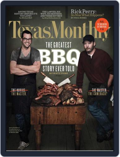 Texas Monthly January 26th, 2012 Digital Back Issue Cover
