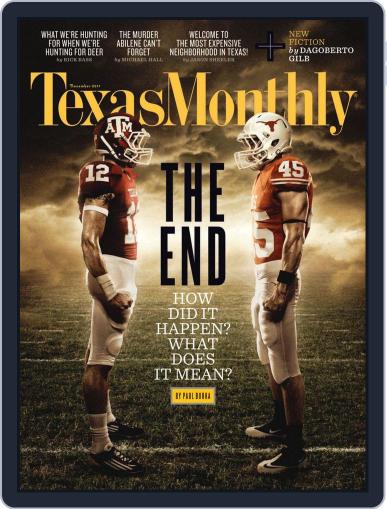 Texas Monthly October 20th, 2011 Digital Back Issue Cover