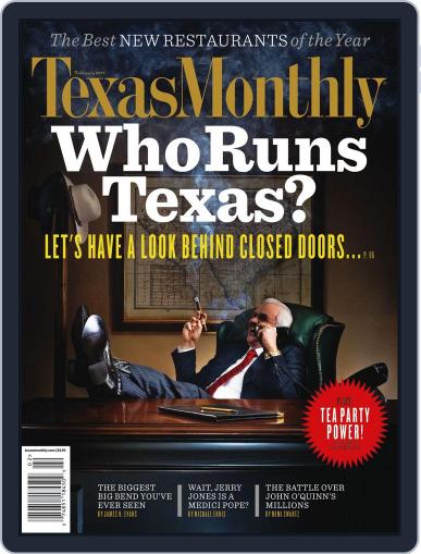 Texas Monthly January 20th, 2011 Digital Back Issue Cover