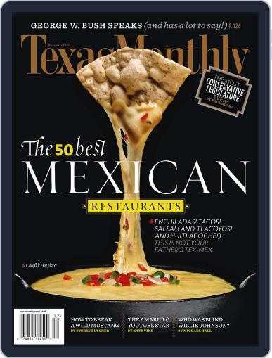 Texas Monthly November 19th, 2010 Digital Back Issue Cover