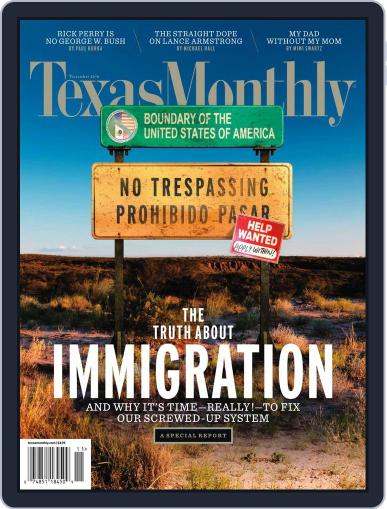 Texas Monthly October 22nd, 2010 Digital Back Issue Cover