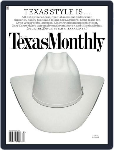 Texas Monthly February 17th, 2009 Digital Back Issue Cover