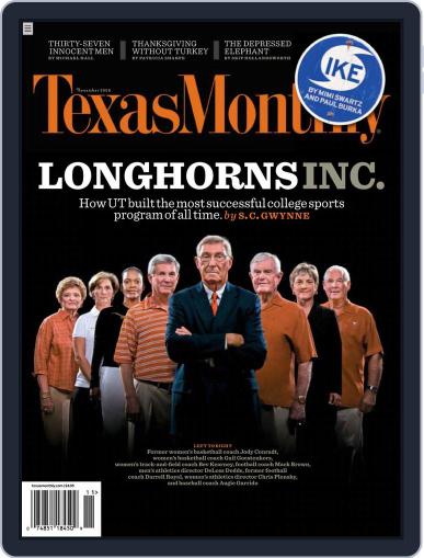 Texas Monthly October 31st, 2008 Digital Back Issue Cover