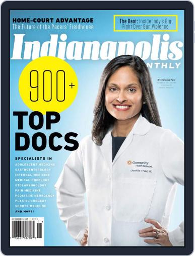 Indianapolis Monthly November 1st, 2019 Digital Back Issue Cover