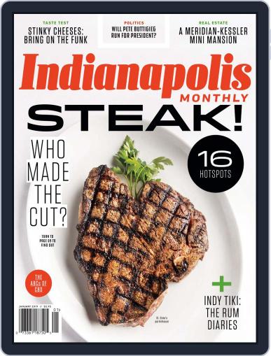 Indianapolis Monthly January 1st, 2019 Digital Back Issue Cover