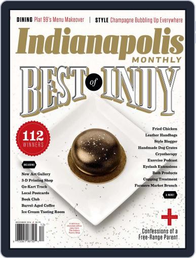 Indianapolis Monthly December 1st, 2016 Digital Back Issue Cover
