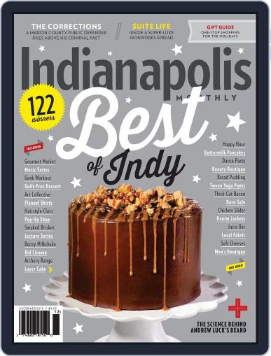 Indianapolis Monthly December 1st, 2015 Digital Back Issue Cover