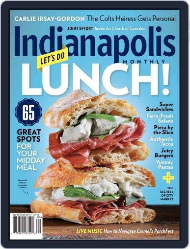 Indianapolis Monthly September 1st, 2015 Digital Back Issue Cover