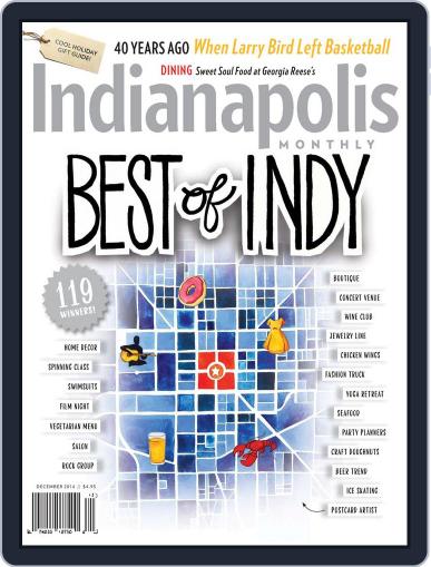 Indianapolis Monthly December 1st, 2014 Digital Back Issue Cover