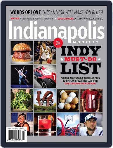 Indianapolis Monthly January 30th, 2014 Digital Back Issue Cover