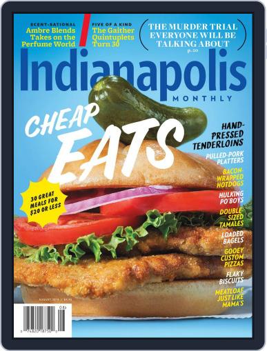 Indianapolis Monthly August 1st, 2013 Digital Back Issue Cover