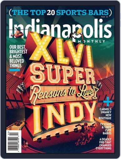 Indianapolis Monthly January 30th, 2012 Digital Back Issue Cover