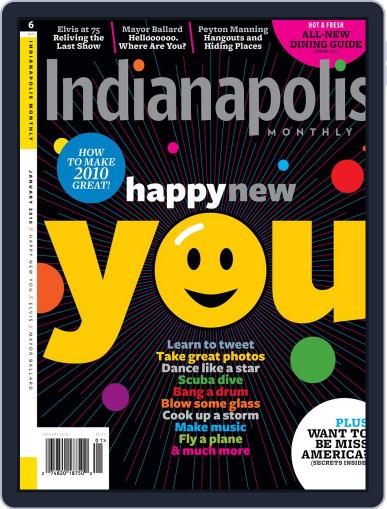 Indianapolis Monthly February 3rd, 2010 Digital Back Issue Cover