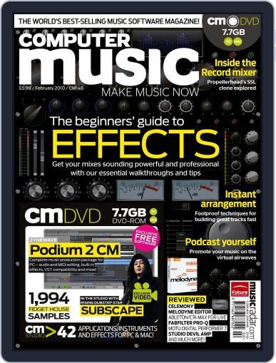 Computer Music January 18th, 2010 Digital Back Issue Cover