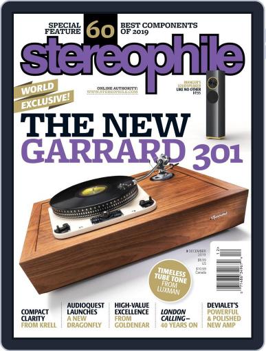 Stereophile December 1st, 2019 Digital Back Issue Cover