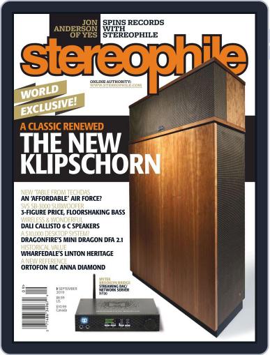 Stereophile September 1st, 2019 Digital Back Issue Cover