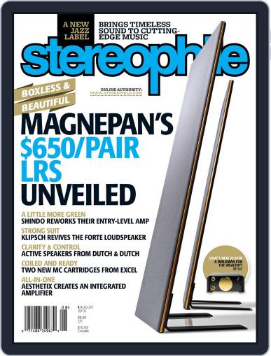 Stereophile August 1st, 2019 Digital Back Issue Cover