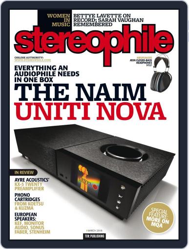 Stereophile March 1st, 2018 Digital Back Issue Cover