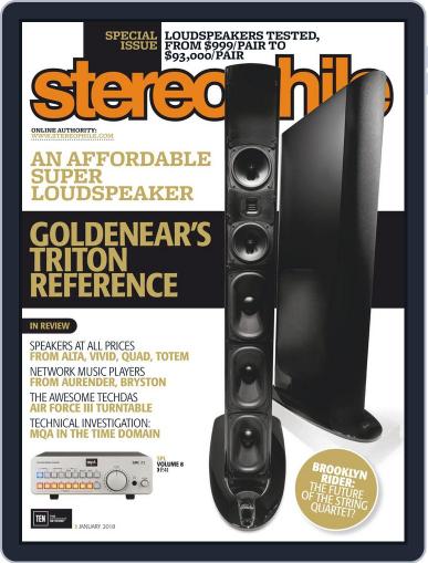 Stereophile December 8th, 2017 Digital Back Issue Cover