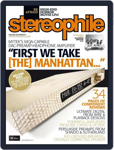 Stereophile September 1st, 2017 Digital Back Issue Cover