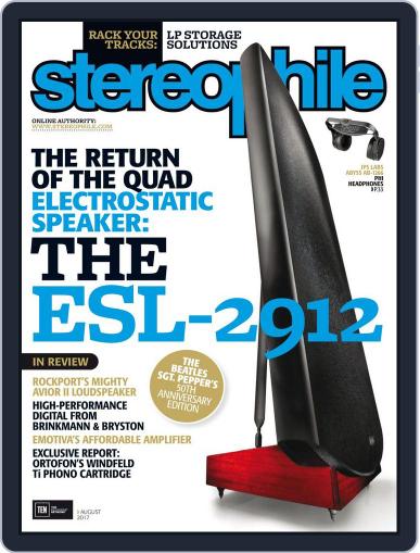 Stereophile August 1st, 2017 Digital Back Issue Cover