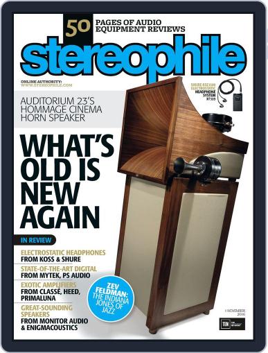 Stereophile November 1st, 2016 Digital Back Issue Cover