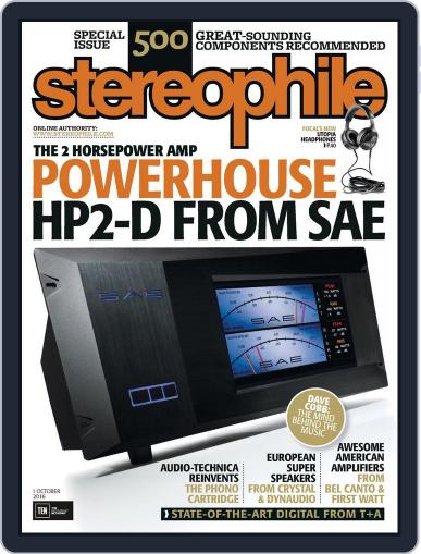 Stereophile October 1st, 2016 Digital Back Issue Cover