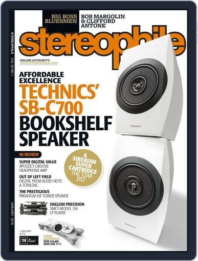 Stereophile January 1st, 2016 Digital Back Issue Cover