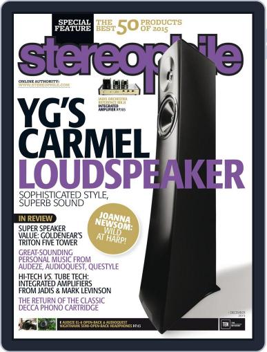 Stereophile December 1st, 2015 Digital Back Issue Cover