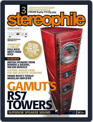Stereophile September 1st, 2015 Digital Back Issue Cover