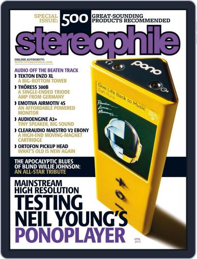 Stereophile April 1st, 2015 Digital Back Issue Cover