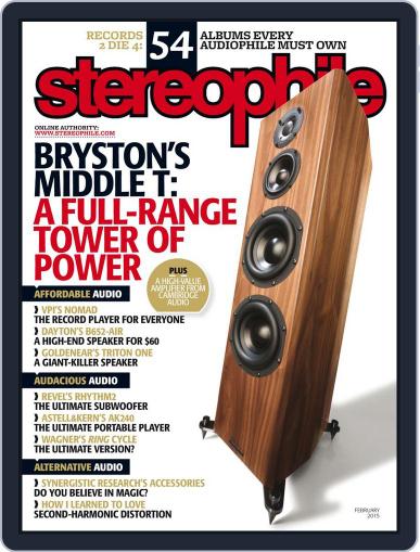 Stereophile February 1st, 2015 Digital Back Issue Cover