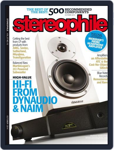 Stereophile October 1st, 2014 Digital Back Issue Cover