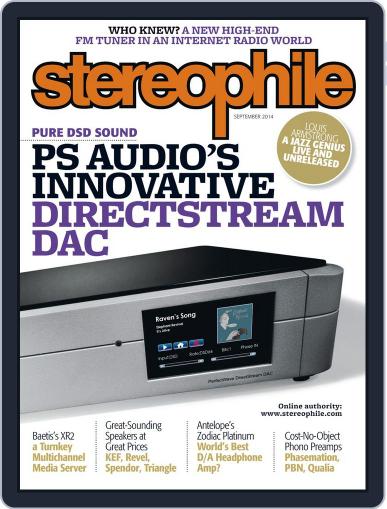 Stereophile September 1st, 2014 Digital Back Issue Cover
