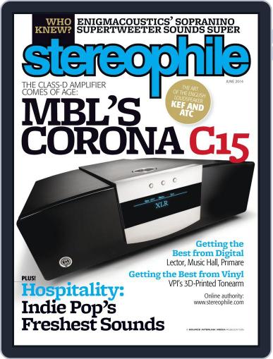 Stereophile June 1st, 2014 Digital Back Issue Cover