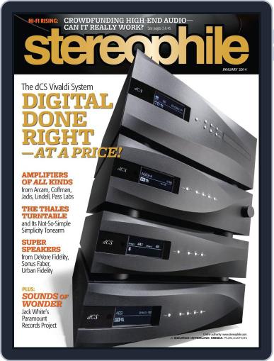 Stereophile January 1st, 2014 Digital Back Issue Cover