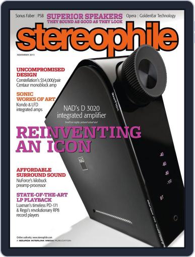 Stereophile November 1st, 2013 Digital Back Issue Cover