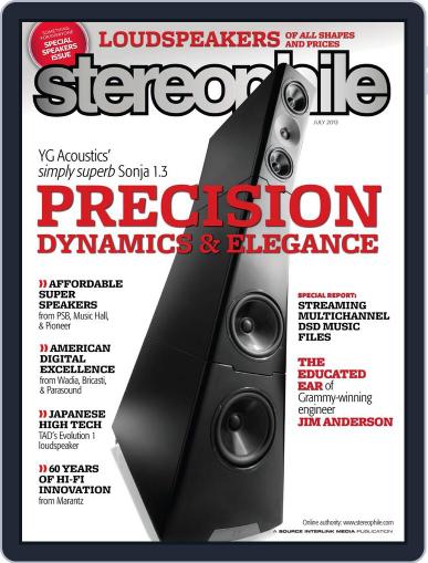Stereophile July 1st, 2013 Digital Back Issue Cover