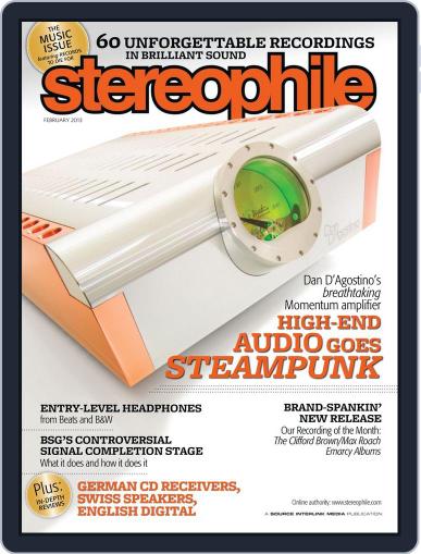 Stereophile February 1st, 2013 Digital Back Issue Cover