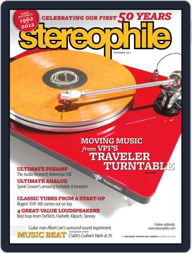 Stereophile November 1st, 2012 Digital Back Issue Cover