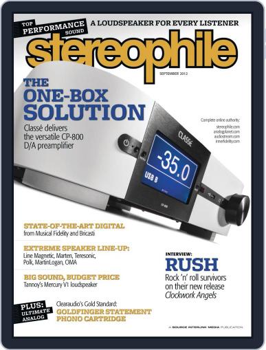 Stereophile September 1st, 2012 Digital Back Issue Cover