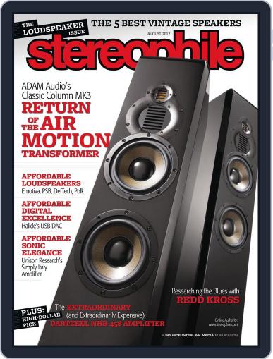 Stereophile August 1st, 2012 Digital Back Issue Cover