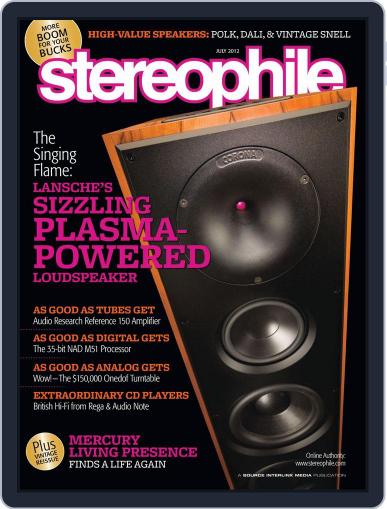 Stereophile July 1st, 2012 Digital Back Issue Cover