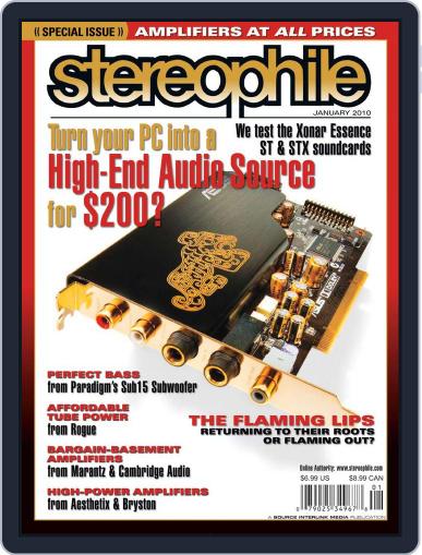 Stereophile December 22nd, 2009 Digital Back Issue Cover