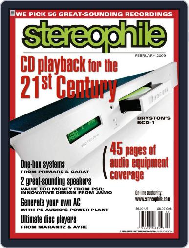Stereophile January 20th, 2009 Digital Back Issue Cover