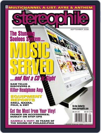 Stereophile August 19th, 2008 Digital Back Issue Cover